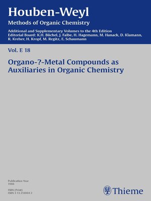 cover image of Houben-Weyl Methods of Organic Chemistry Volume E 18 Supplement